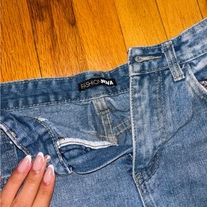 Fashion Nova Women's Skinny Jeans - Blue